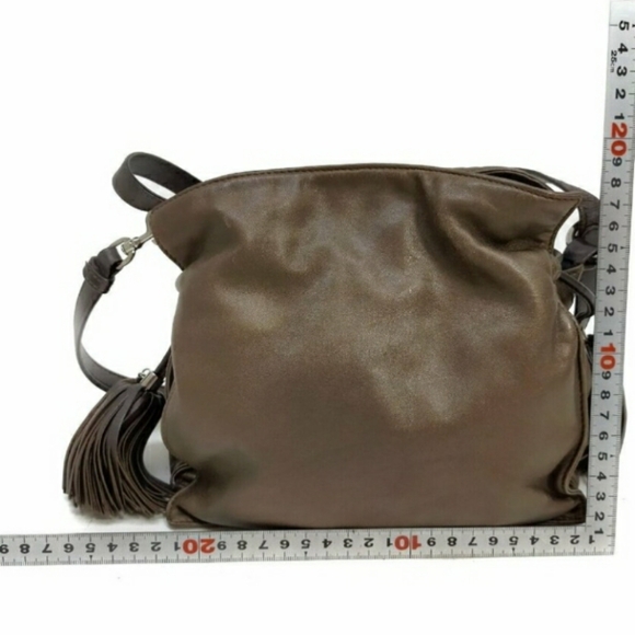 Loewe Flamenco Tassel Bronze Leather Shoulder Bag - Picture 2 of 16